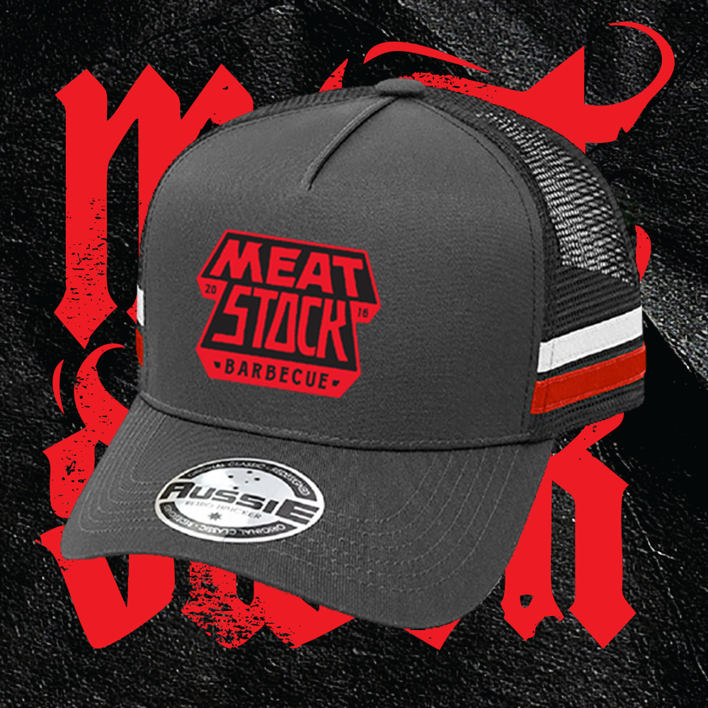 Trucker - Black White Red