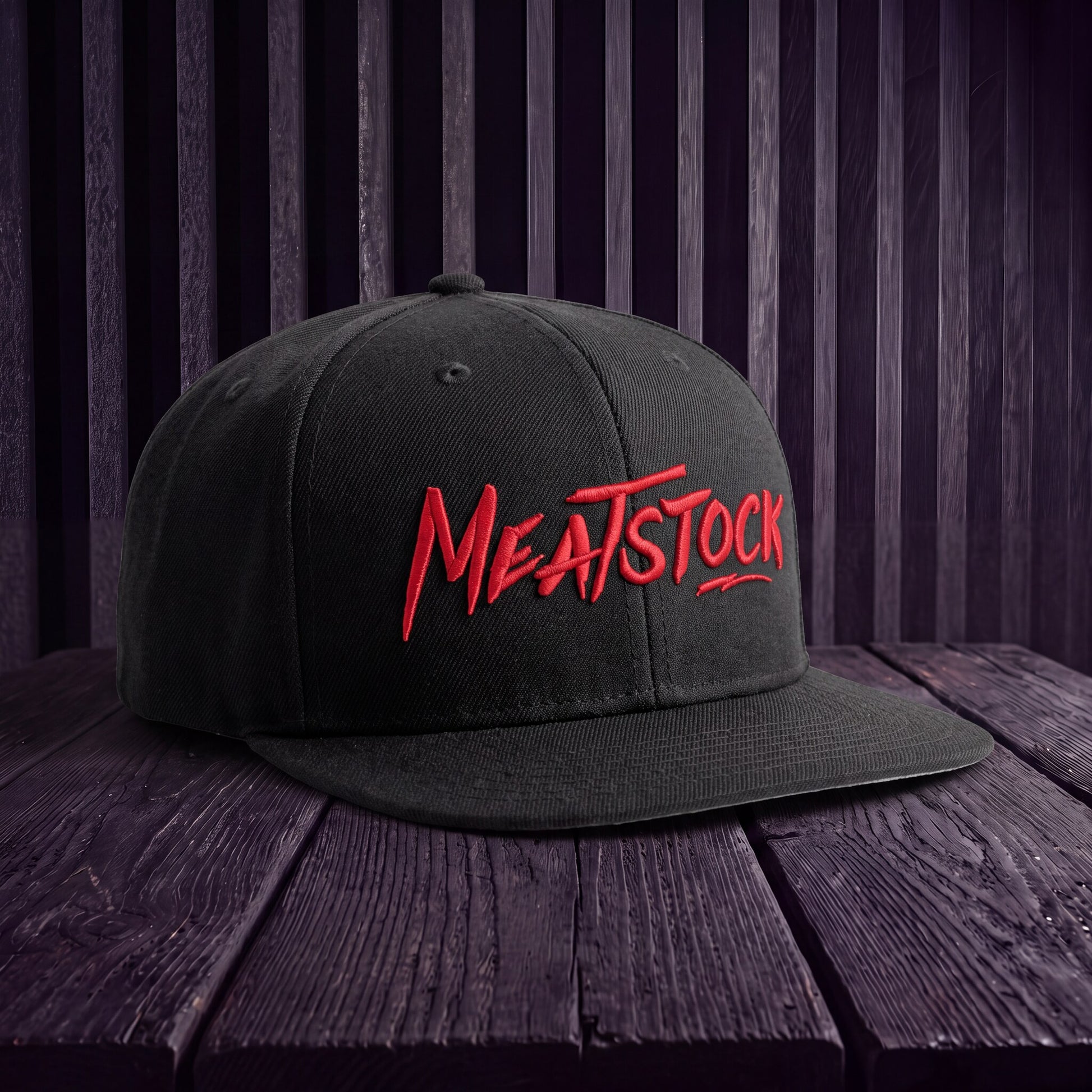 Meatstock Cap - Snapback Red