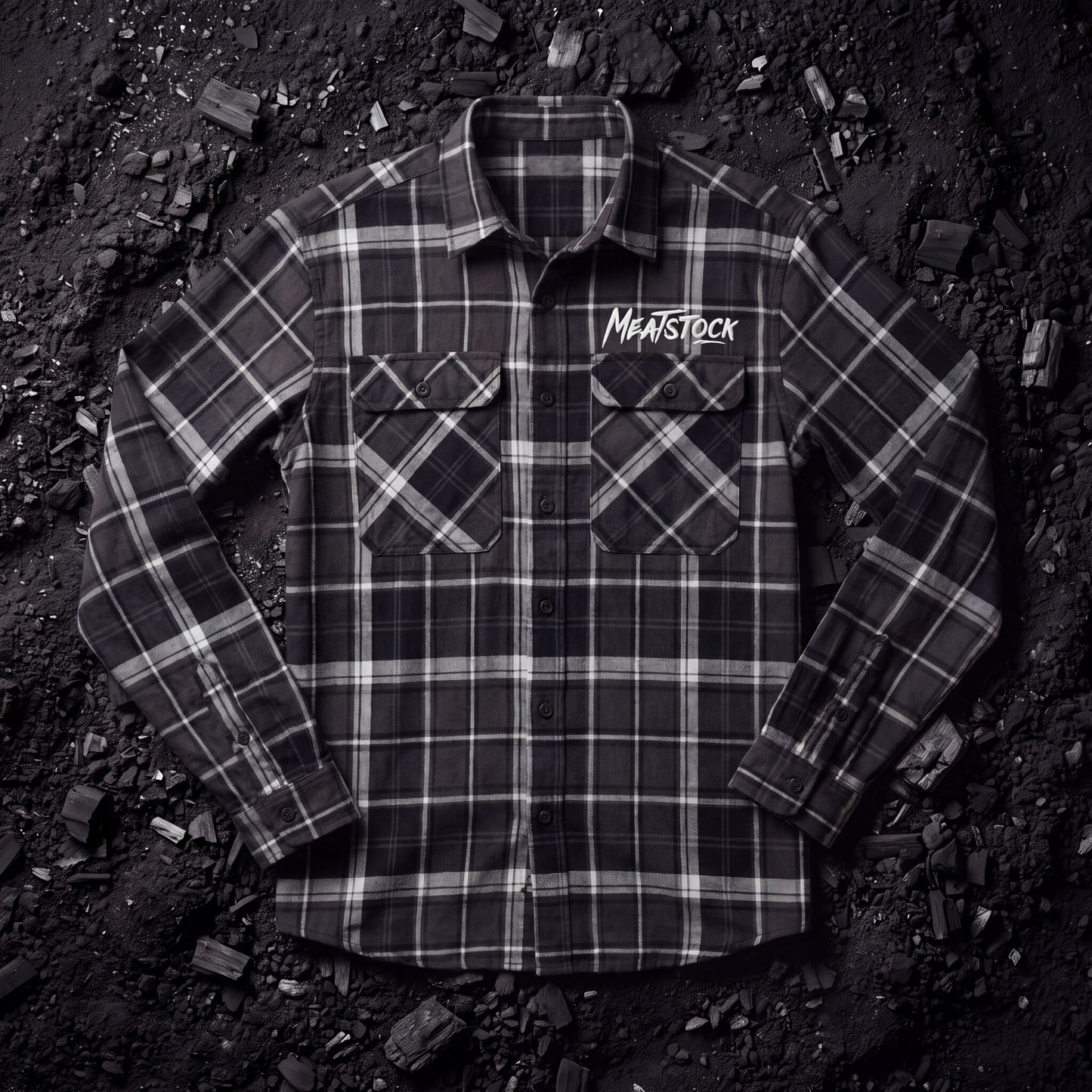 Hard Yakka Flannel Shirt - Charcoal