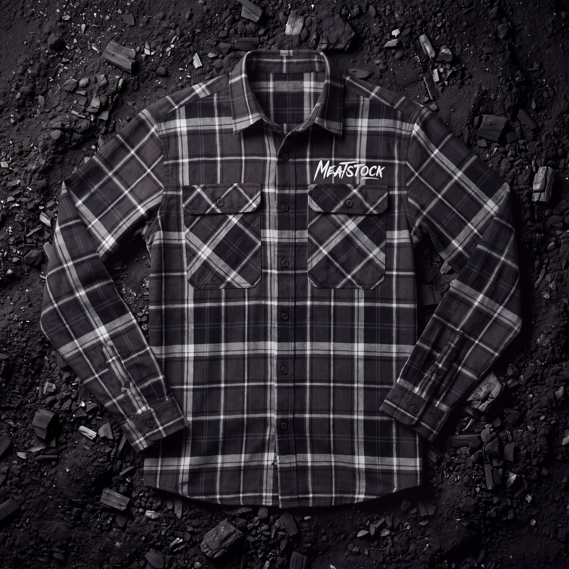 Hard Yakka Flannel Shirt - Charcoal