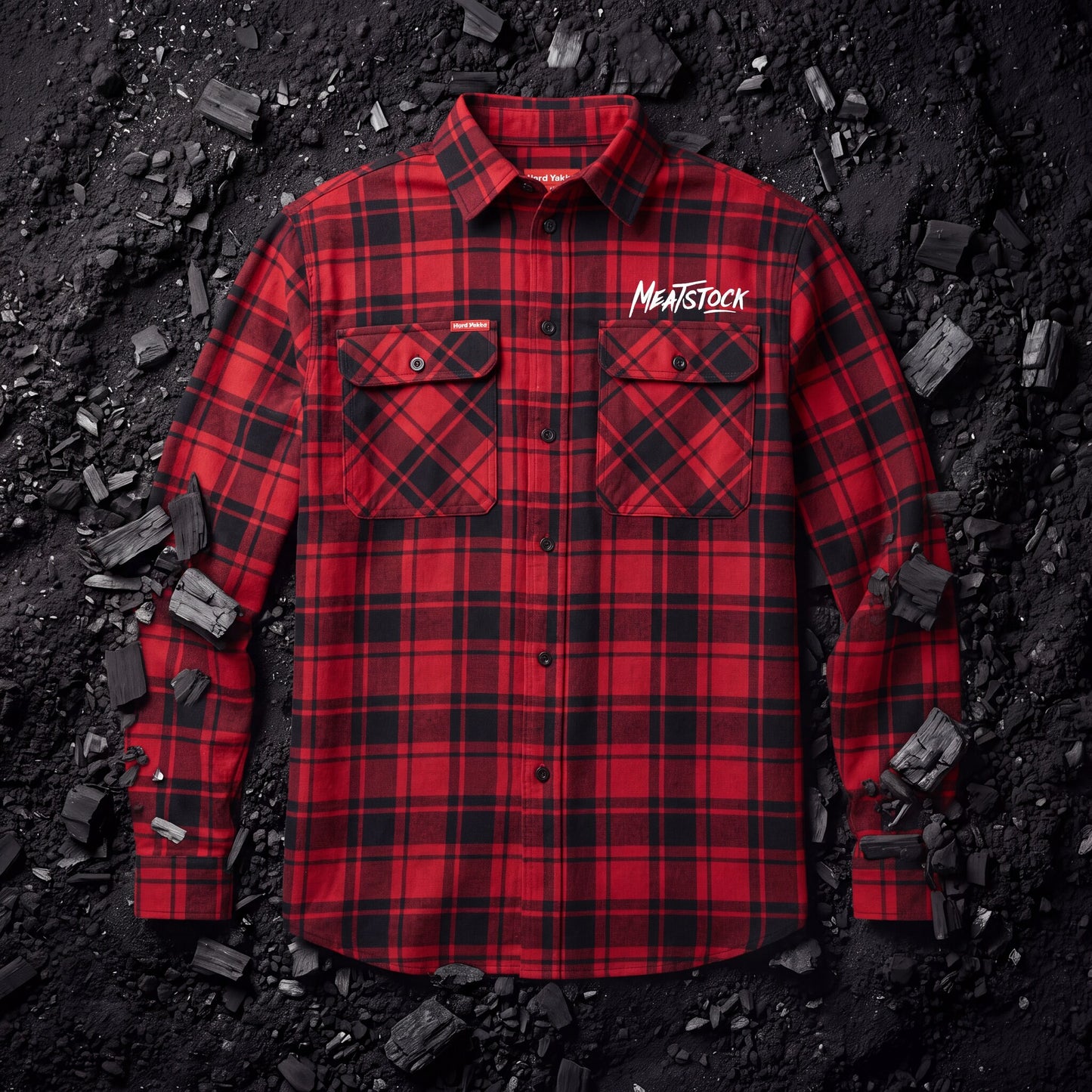 Hard Yakka Flannel Shirt - Red