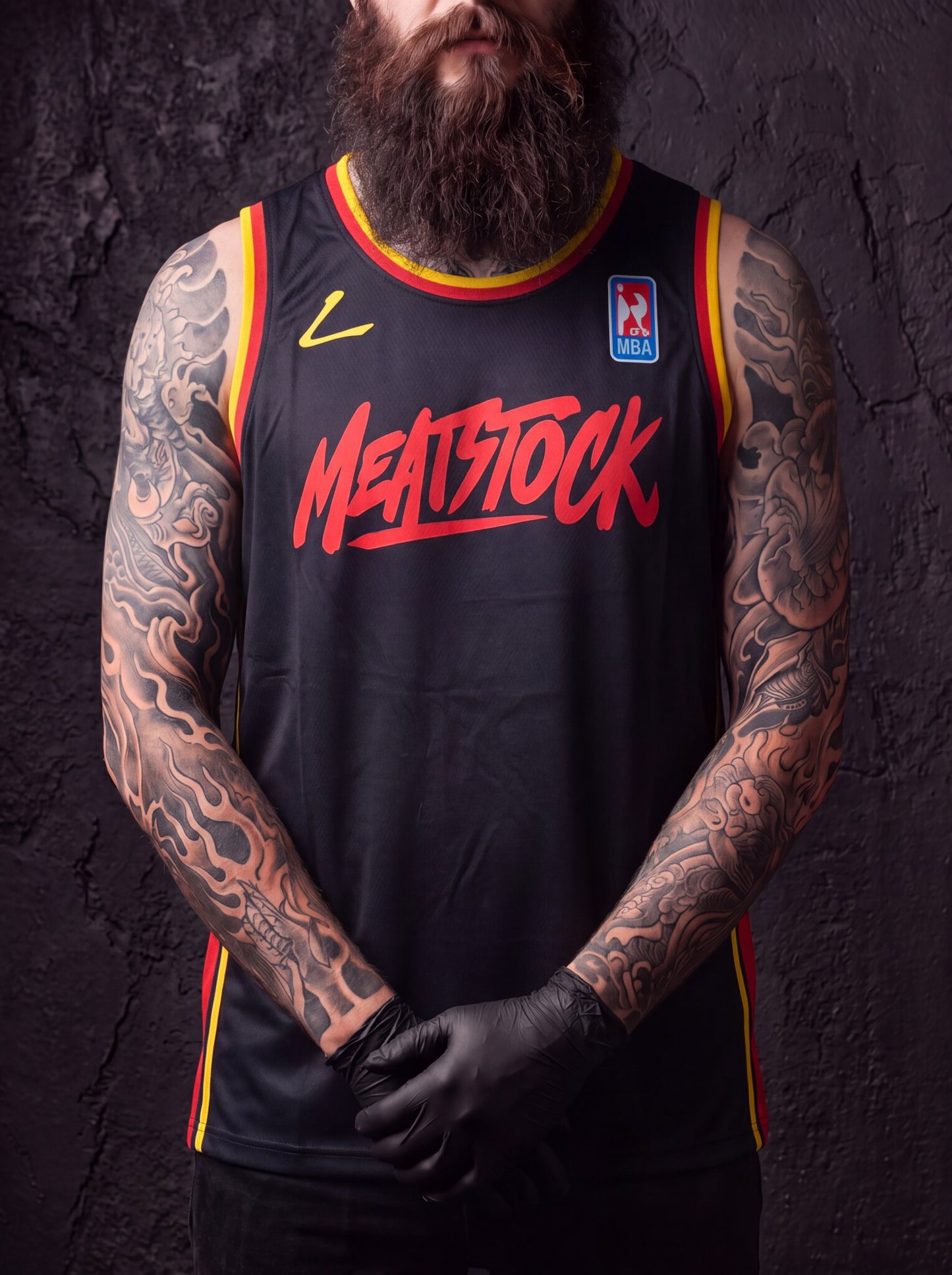 Meatstock Basketball Jersey detail